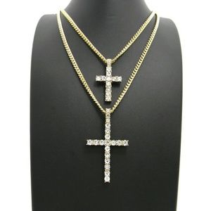 14K Gold plated iced out chains